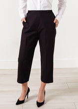 Load image into Gallery viewer, Wide Cropped Trouser in Black