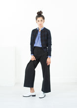 Tải hình ảnh vào trình xem Thư viện, Áo nịt họa tiết Quilt màu đen / xanh hải quân