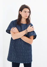 Tải hình ảnh vào trình xem Thư viện, Váy nhỏ lưới chần bông màu hải quân