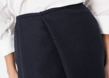 Load image into Gallery viewer, Pleated Wool Skirt in Navy