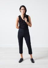 Load image into Gallery viewer, Wool Cropped Pant in Navy
