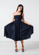 Load image into Gallery viewer, One Shoulder Dress in Navy
