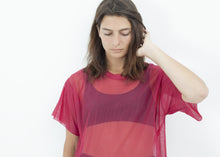 Load image into Gallery viewer, Mesh Over Dress in Pink
