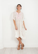 Load image into Gallery viewer, Floral Tent Dress in White
