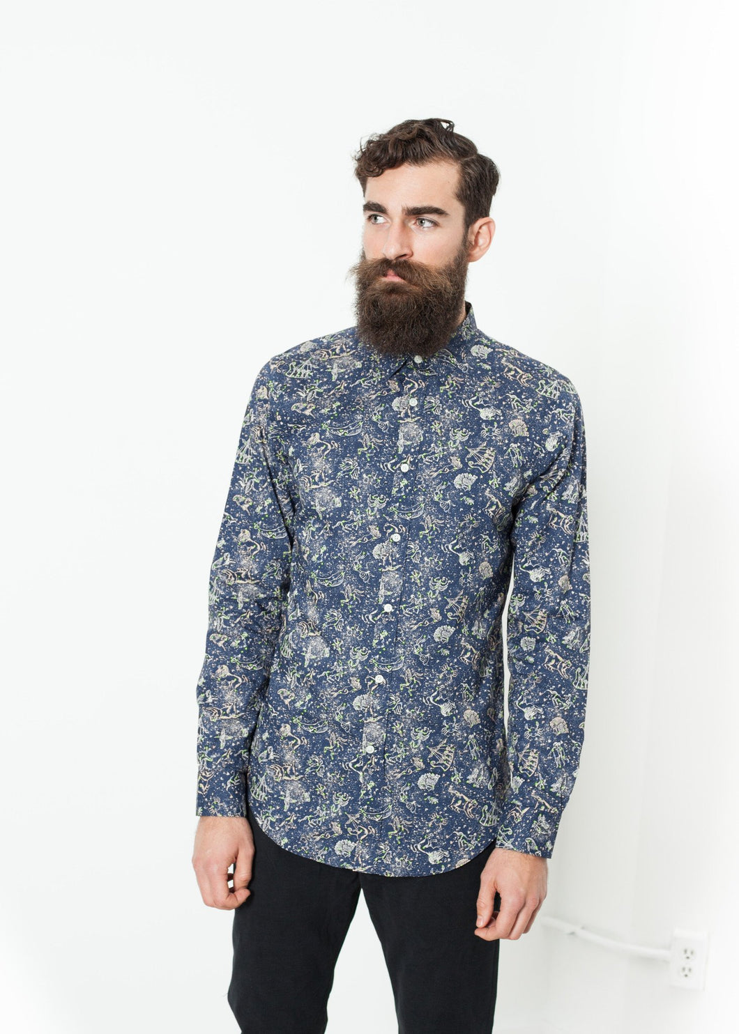 Áo sơ mi mỏng Camicia in Celestial