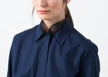 Load image into Gallery viewer, Sheer Silk Collar Button Up
