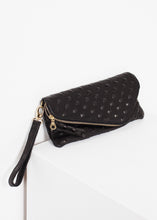 Load image into Gallery viewer, Roxanne Leather Clutch in Black
