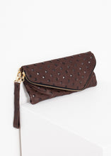 Load image into Gallery viewer, Roxanne Leather Clutch in Brown
