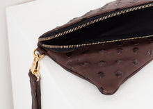 Load image into Gallery viewer, Roxanne Leather Clutch in Brown
